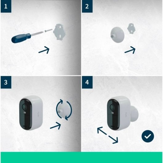 Cámara IP Arlo Essential 2K Pack 2 cámaras Wireless 1440p visión nocturna y detección movimiento