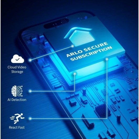 Câmera de vigilância Arlo Essential 2K Visão Noturna Interno e Externo Áudio Bidirecional e Alarme