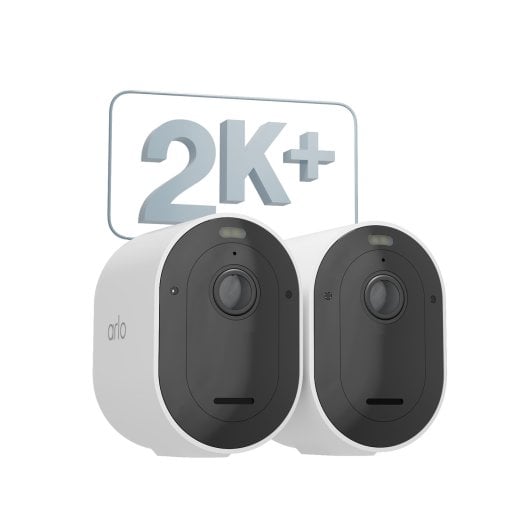 Cámara IP Arlo Pro 5 2K+ WiFi Interior/Exterior Kit doble batería visión nocturna