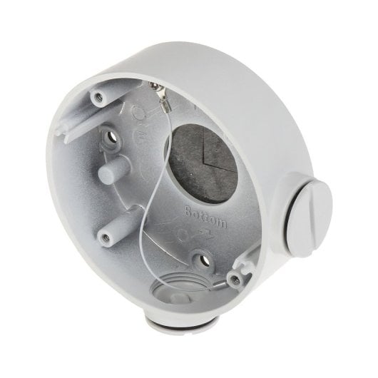 Caja de conexiones Hikvision DS-1260ZJ para cámaras bullet, soporte hasta 4,5Kg, instalación profesional