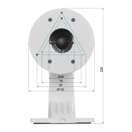Soporte de pared Hikvision DS-1273ZJ130TRL resistente intemperie para cámaras domo 4,5Kg