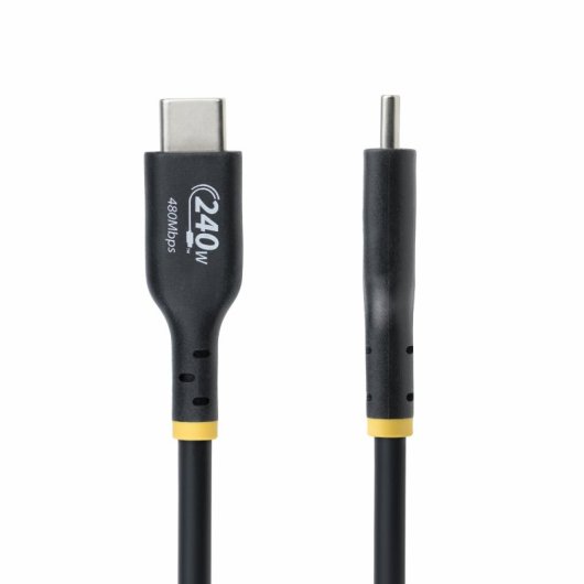 Câble de charge USB-C 3 m 240 W certifié USB-IF noir StarTech EPR TPE haute durabilité