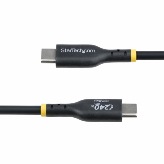 Câble de charge USB-C 3 m 240 W certifié USB-IF noir StarTech EPR TPE haute durabilité