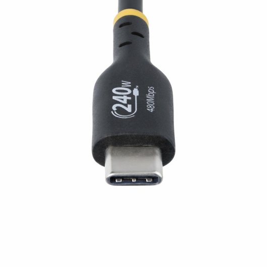 Câble de charge USB-C 3 m 240 W certifié USB-IF noir StarTech EPR TPE haute durabilité