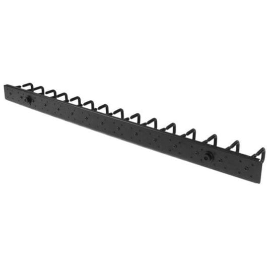 Panel Gestión de Cables StarTech 0U 1,8m Anillas en D Acero Negro para Rack 40U
