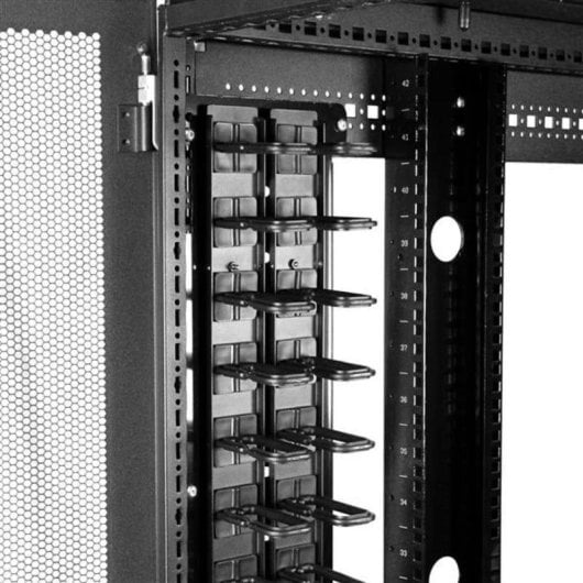 Panel Gestión de Cables StarTech 0U 1,8m Anillas en D Acero Negro para Rack 40U