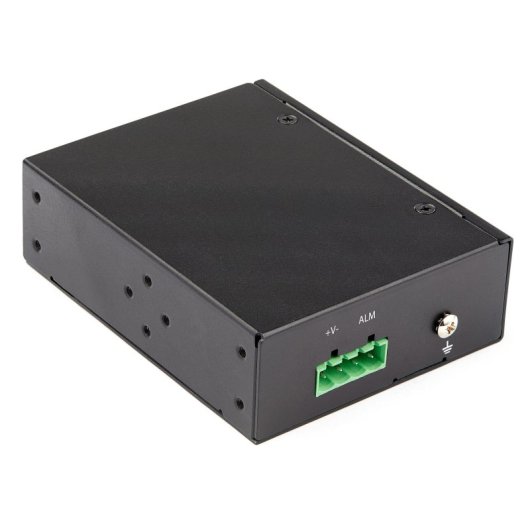 Conversor de Medios StarTech 60W PoE+ IP30 SFP a RJ45 Soporte DIN IMC1GSFP60W -40 a 75°C