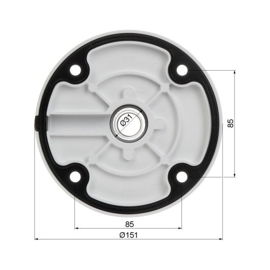 Hikvision DS-1271ZJ-140 Universal-Deckenhalterung aus weißem Aluminium, 56,5 cm, 4,5 kg