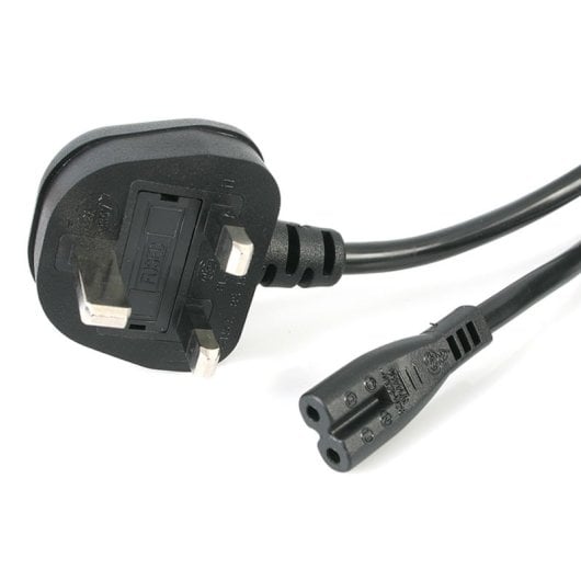 Fonte di Alimentazione StarTech BS1363 IEC 320 C7 250V 2,5A 1m Certificata UL