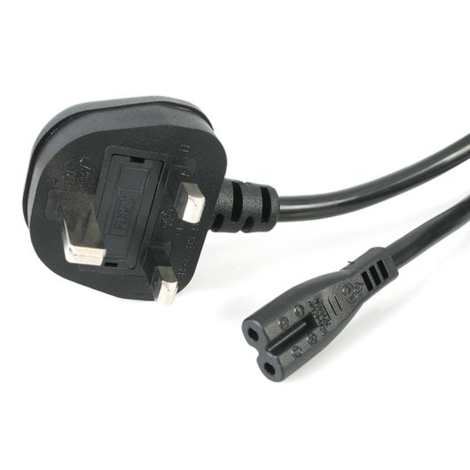 Fonte di Alimentazione StarTech BS1363 IEC 320 C7 250V 2,5A 1m Certificata UL