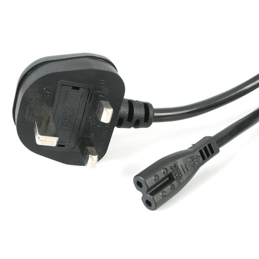 Fonte di Alimentazione StarTech BS1363 IEC 320 C7 250V 2,5A 1m Certificata UL