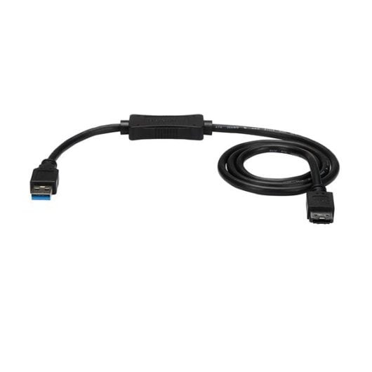 Adaptador USB 3.0 a eSATA StarTech.com USB3S2ESATA3 0,9m SATA 6Gb/s Negro