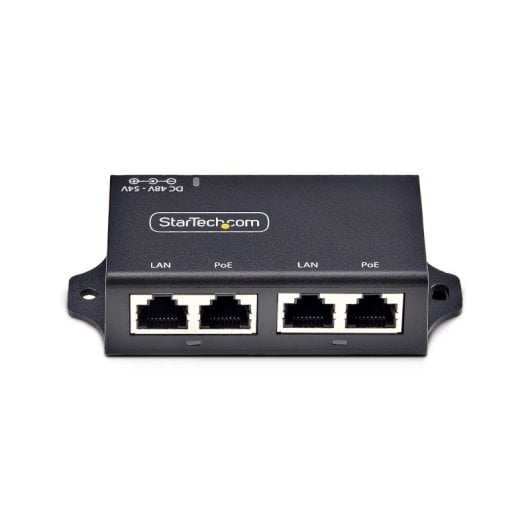 Fuente de Alimentación StarTech 30W Gigabit PoE+ 2 Puertos Certificación IEEE 802.3at Modelo AF221CE-POE-INJECTOR Instal