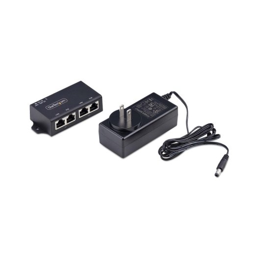 Fuente de Alimentación StarTech 30W Gigabit PoE+ 2 Puertos Certificación IEEE 802.3at Modelo AF221CE-POE-INJECTOR Instal