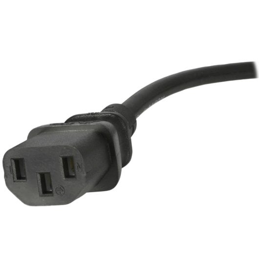 StarTech.com 10A 250V 1m BS 1363 auf C13 18AWG Schwarz IEC 60320 Netzteil