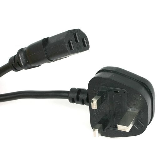 StarTech.com 10A 250V 1m BS 1363 auf C13 18AWG Schwarz IEC 60320 Netzteil