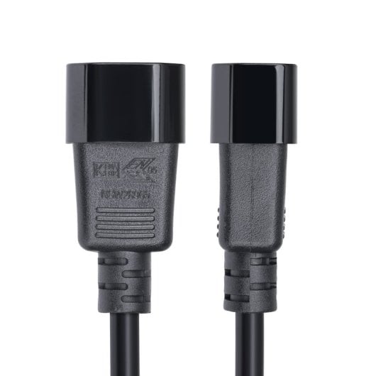 Netzteil-Verlängerungskabel C14 auf C13, 4,5 m, 15 A, 250 V, 14 AWG, KEMA-KEUR-Zertifizierung