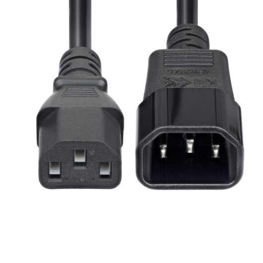 Netzteil-Verlängerungskabel C14 auf C13, 4,5 m, 15 A, 250 V, 14 AWG, KEMA-KEUR-Zertifizierung