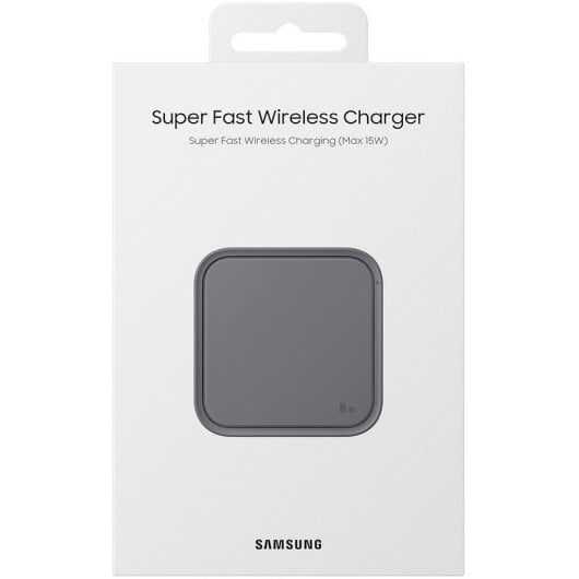 Cargador inalámbrico Samsung EP-P2400BBEGEU 15W Qi USB LED Negro