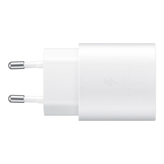 Cargador rápido Samsung USB Tipo C 25W Blanco compatible PD 3.0 a granel