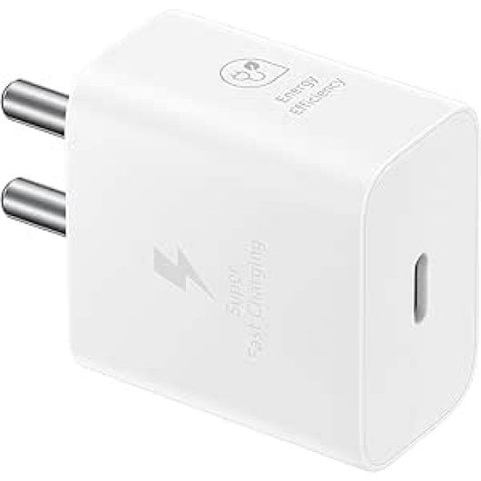 Cargador rápido Samsung USB Tipo C 25W Blanco compatible PD 3.0 a granel
