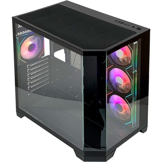 Torre L-Link Nova Gaming Cristal Templado Sin Marco 10 Ventiladores ATX 400mm RGB