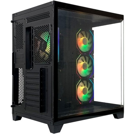 Torre L-Link Nova Gaming Cristal Templado Sin Marco 10 Ventiladores ATX 400mm RGB
