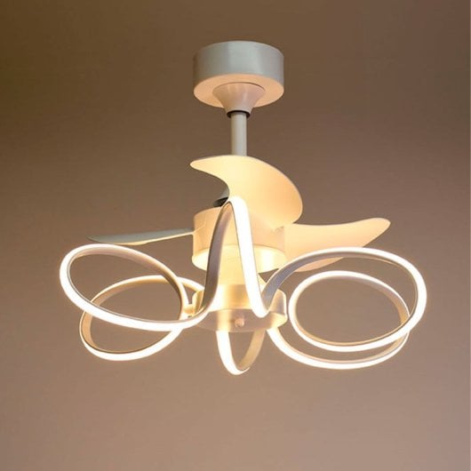 Ventilador de Techo Bel Air Home Karla Motor DC 30W LED 6 Velocidades Blanco