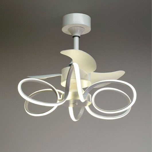 Ventilador de Techo Bel Air Home Karla Motor DC 30W LED 6 Velocidades Blanco