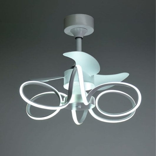 Ventilador de Techo Bel Air Home Karla Motor DC 30W LED 6 Velocidades Blanco