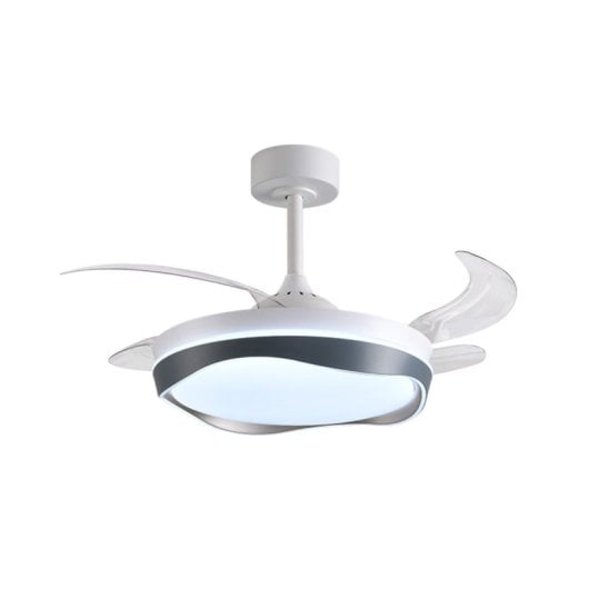 Ventilador de techo Bel Air Almati DC 4 Aspas Retráctiles LED 72W Blanco/Negro Mando 6 Velocidades