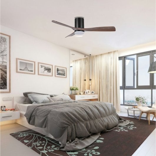 Ventilador de Techo Bel Air Home Siroco On 48W Motor DC 6 Velocidades LED RGB Aspas Retráctiles
