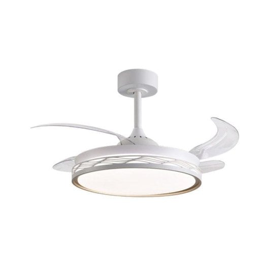 Ventoinha de teto Bel Air Home Riga LED 72W 4 pás retráteis motor DC