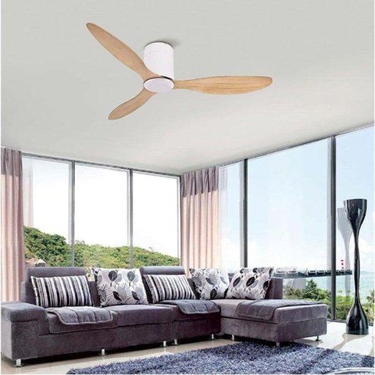 Ventilateur de plafond Bel Air Mistral DC 48W LED 6 vitesses Bluetooth 130cm