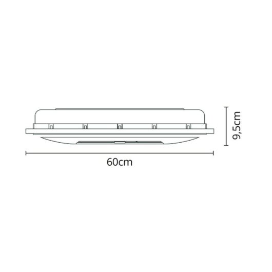 Ventilador empotrable Bel Air Home Panel 6 aspas LED 3 velocidades mando remoto