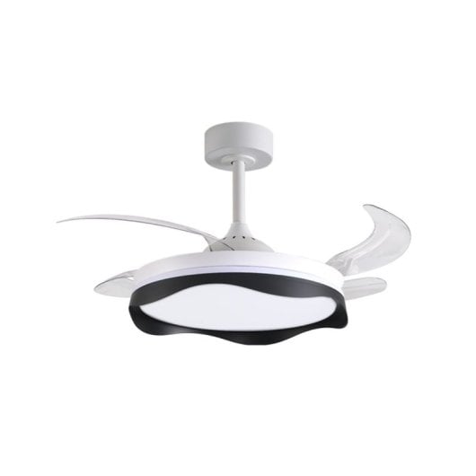 Ventilador de techo Bel Air Home Olas LED 72W 4 aspas retráctiles 6 velocidades Mando a distancia