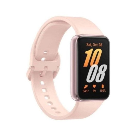 Samsung Galaxy Fit3 Bluetooth 1,6" AMOLED Or Rose Résistance Eau 5ATM SpO2 Pulsomètre
