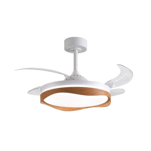 Ventilador de techo Bel Air Home Olas DC 4 aspas retráctiles LED 72W mando a distancia