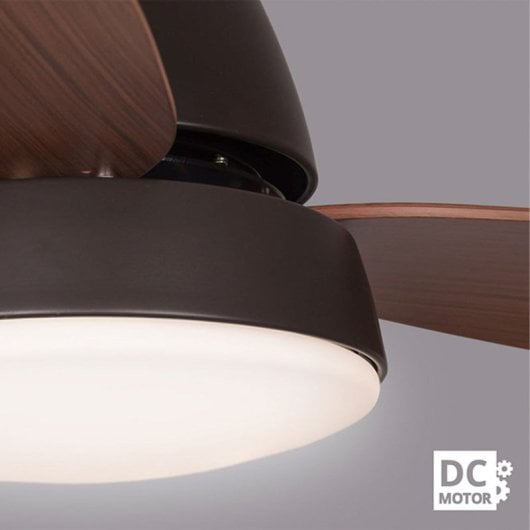 Ventilador de techo Lumit Marino DC 3 aspas 6 velocidades LED 16W 4000K 1600lm Mando