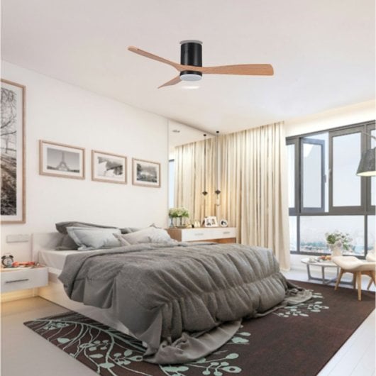Ventilador de Techo Bel Air Home Siroco On DC 48W 130cm Lámpara LED RGB Ocultable Mando