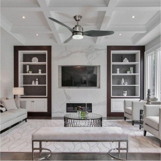 Ventilatore da soffitto Bel Air Home Poniente DC 116cm LED 4000K 3 pale