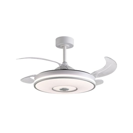 Ventilador de techo Bel Air Colors 4 aspas retráctiles LED 72W altavoz Bluetooth