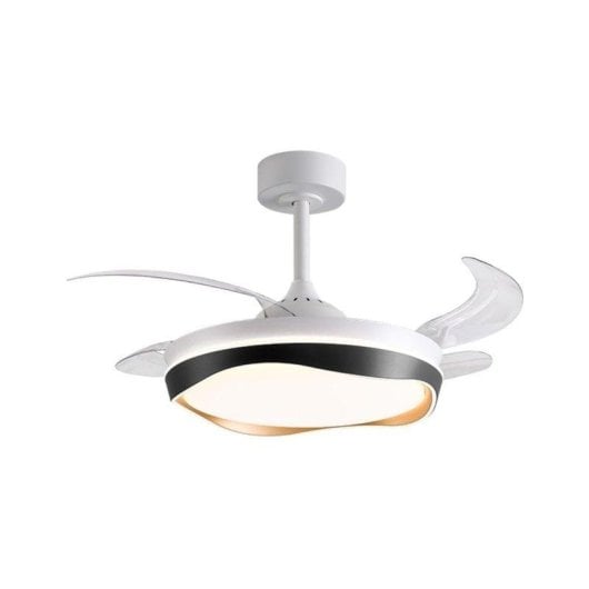 Ventoinha de teto Bel Air Home Almati DC LED 72W pás retráteis preto