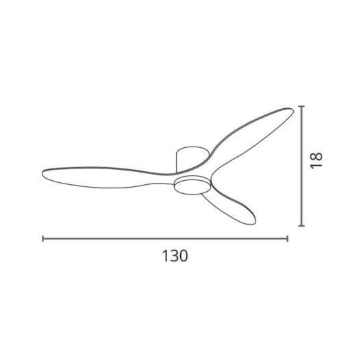 Ventilateur de plafond Bel Air Home Mistral DC 48W LED 4800lm 130cm Bluetooth