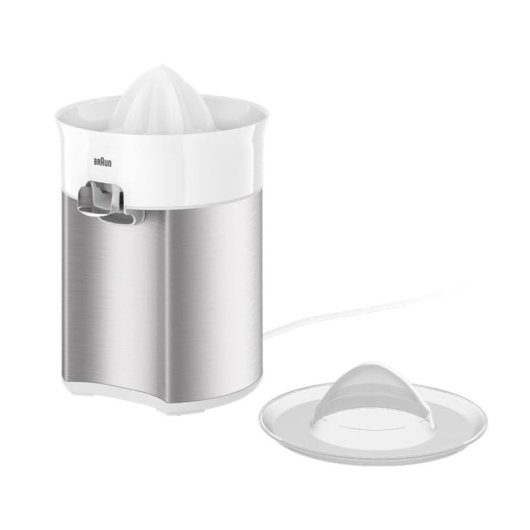 Braun CitrusQuick 5 CJ 5050 Entsafter, Edelstahl, 60 W, XL, Anti-Tropf-Ausguss