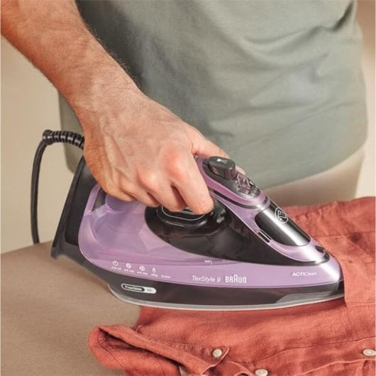 Braun SI9661VI Dampfbügeleisen, 3100 W, ActiClean iCare FreeGlide 3D, 330 ml, violett
