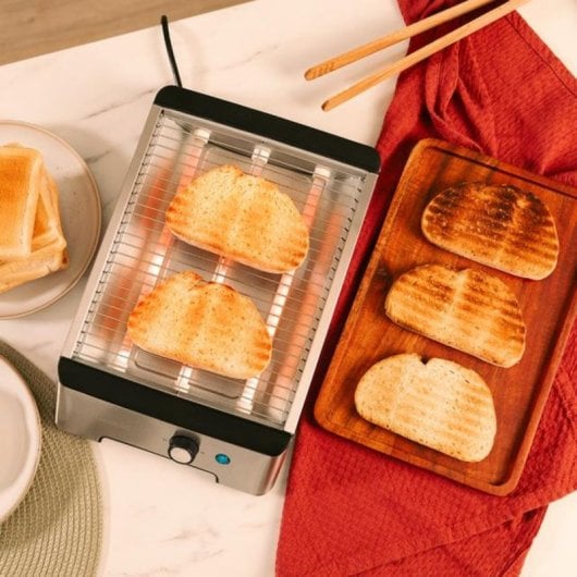 Tostador horizontal Cecotec NiceSlice Inox 1000W acero inoxidable 6 niveles de tostado