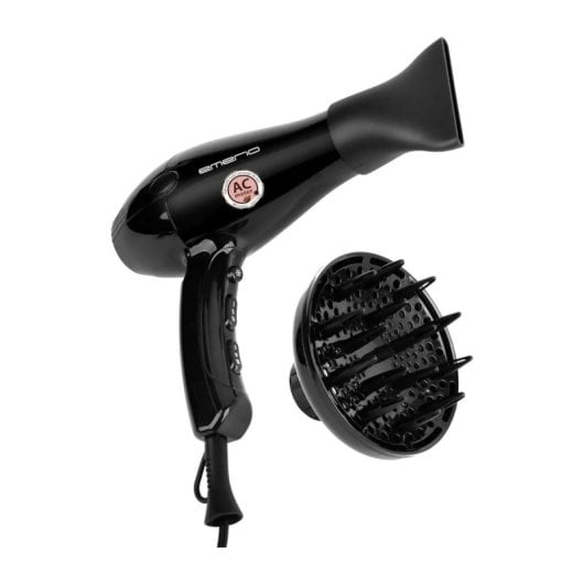 Secador de pelo Emerio HD-122192 2200W iónico 3 Calores 2 Velocidades Cable 180cm Negro