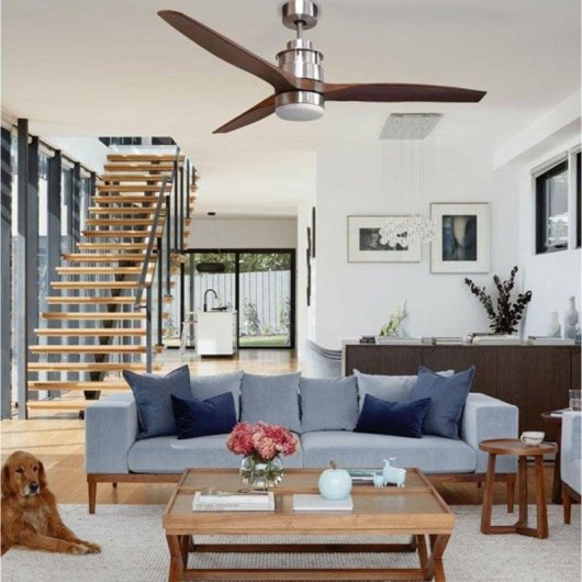 Ventoinha de teto Bel Air Home Bravo 132 cm DC LED 1600 lm 6 velocidades branco