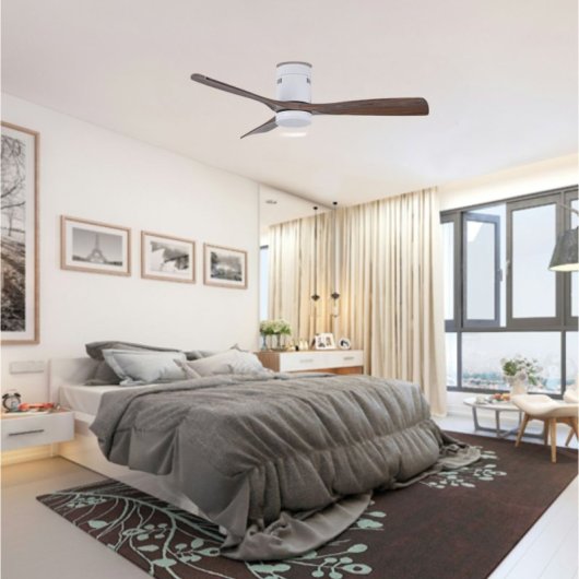 Ventilador de techo Bel Air Home Siroco On DC 48W 3 aspas LED 4800lm 130cm Mando